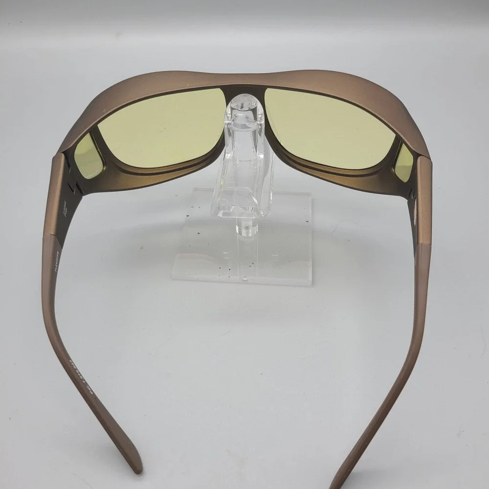 Cocoons Pilot C305E Fit-Over Sunglasses Bronze Frame Yellow Lens Flex2Fit